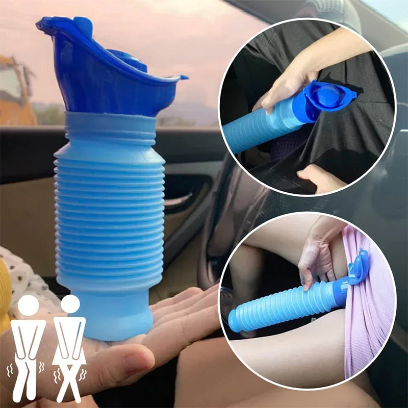 OnRelief™ Portable Car Urinal  Leak-Proof, Collapsible Emergency Urination Bottle